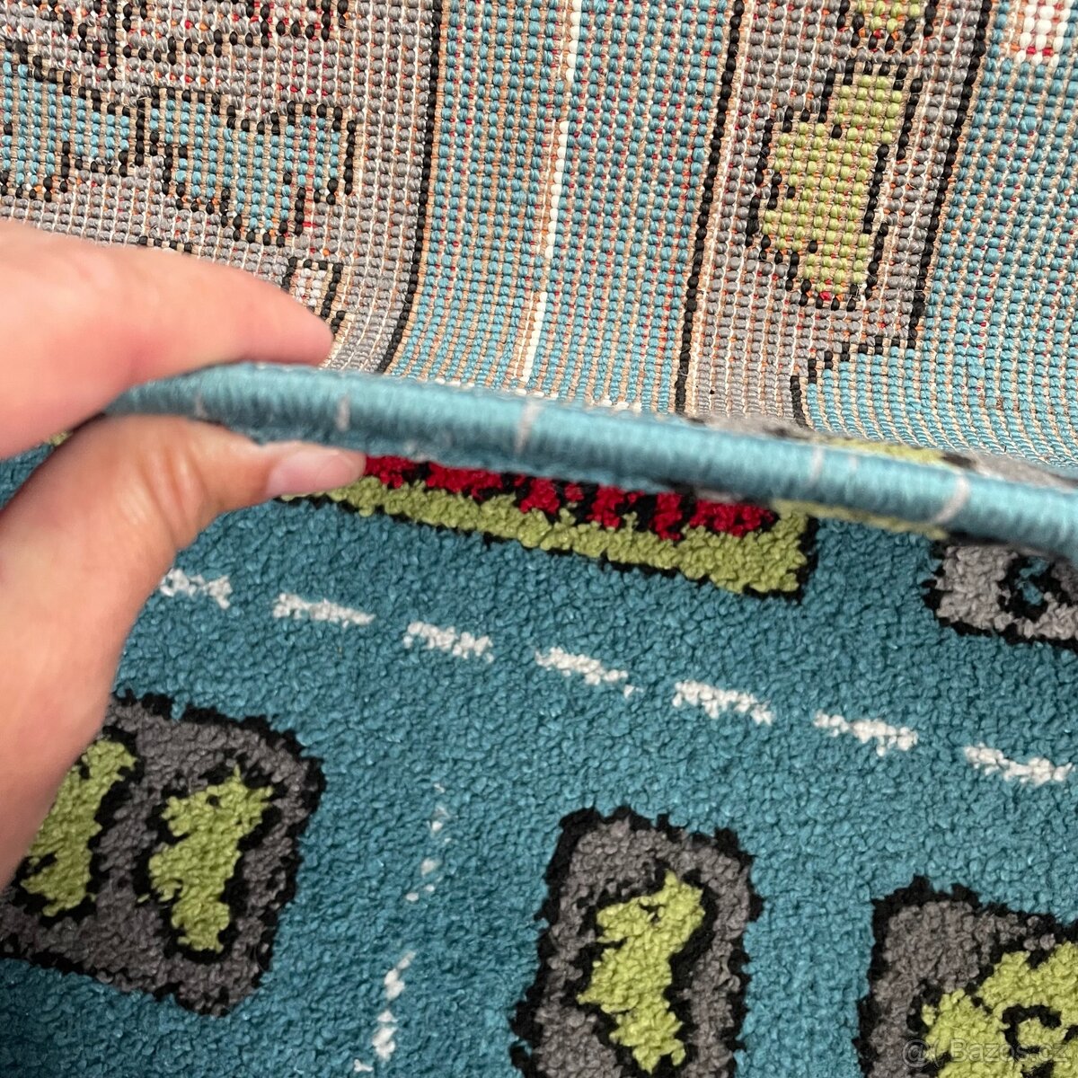 Dětský jemný koberec silnice 230 x 160 cm - 6