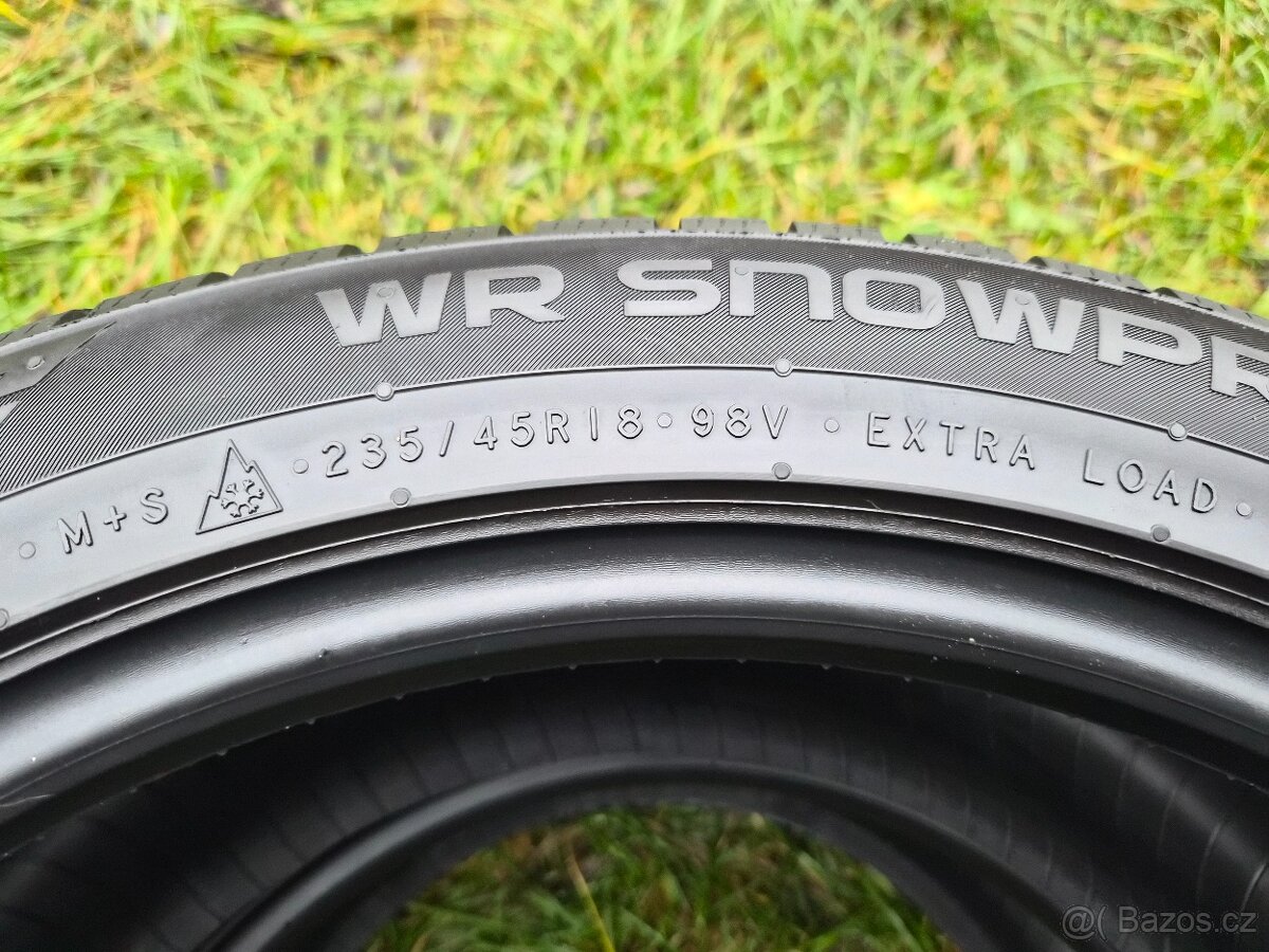 4x Zimní pneu Nokian WR SNOWPROOF P - 235/45 R18 XL - 90% - 6