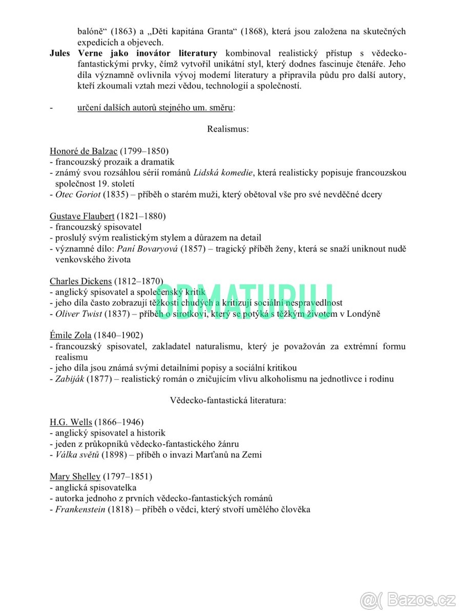 Maturitní četba & Otázky k maturitě 2026 - 6