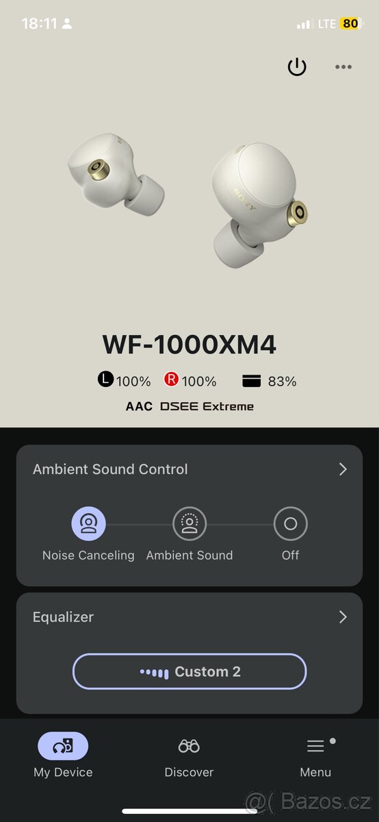 Prodám krásná sluchátka Sony WF-1000XM4 - 6
