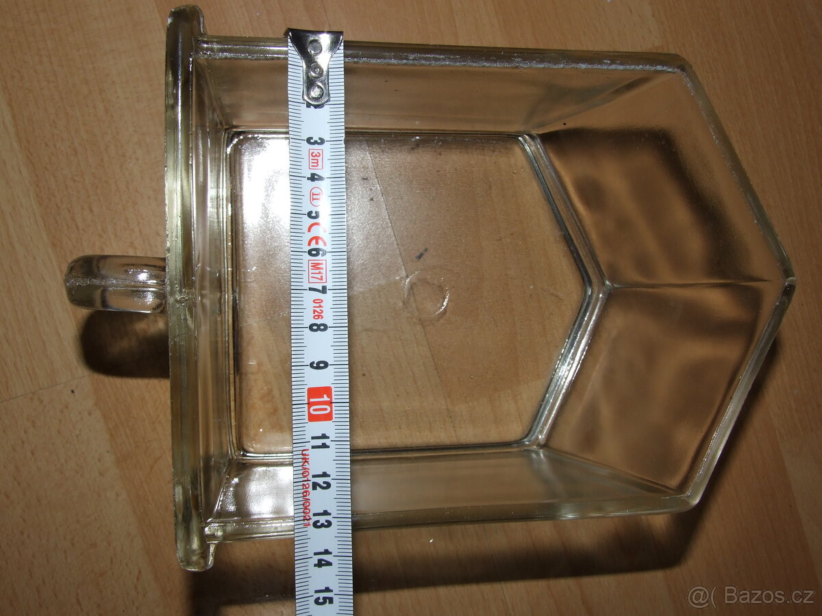 2 kusy starých skleněných šuplíků do kredence- pěkné - 6