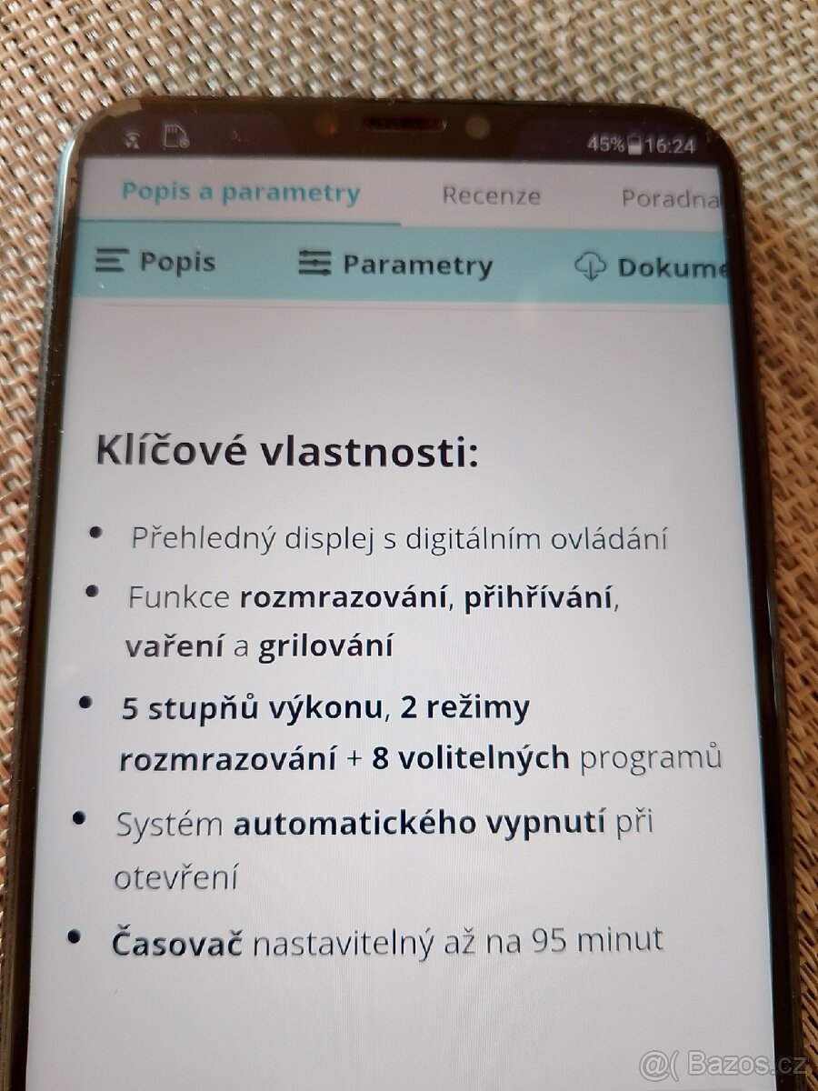 Mikrovlnná trouba ETA - 6