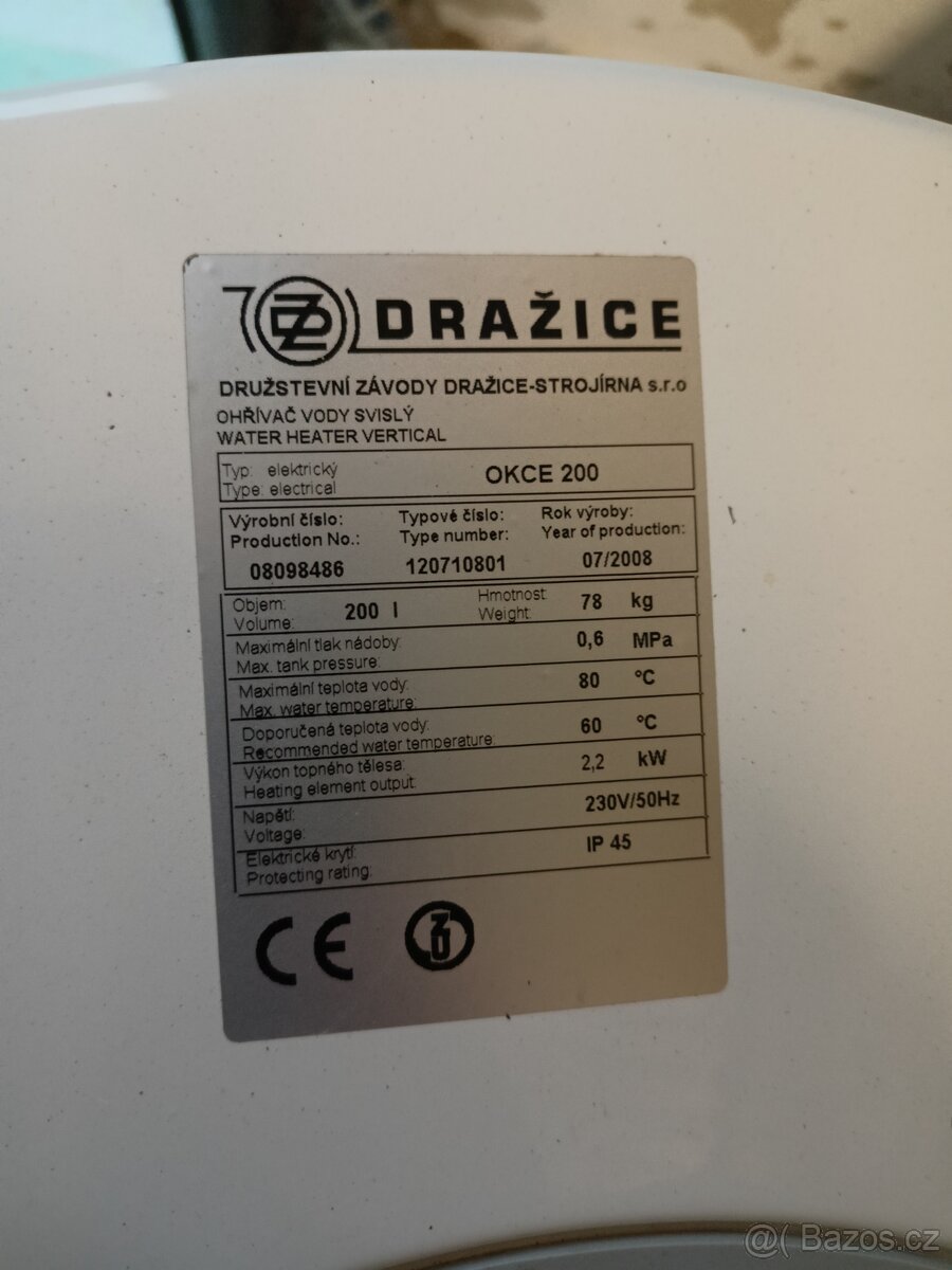 Prodám bojler Dražice - 6