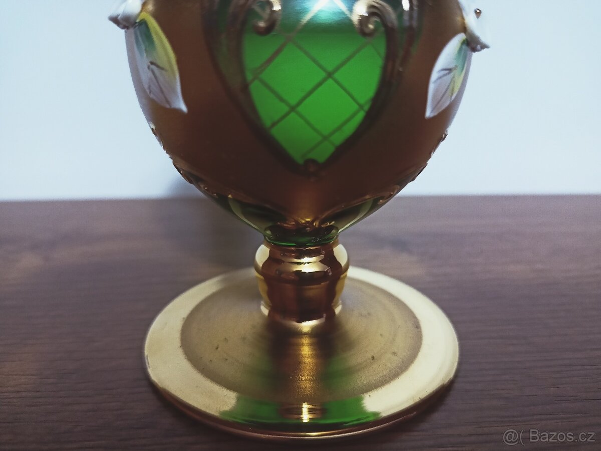 novoborské sklo - malá vázička - 6