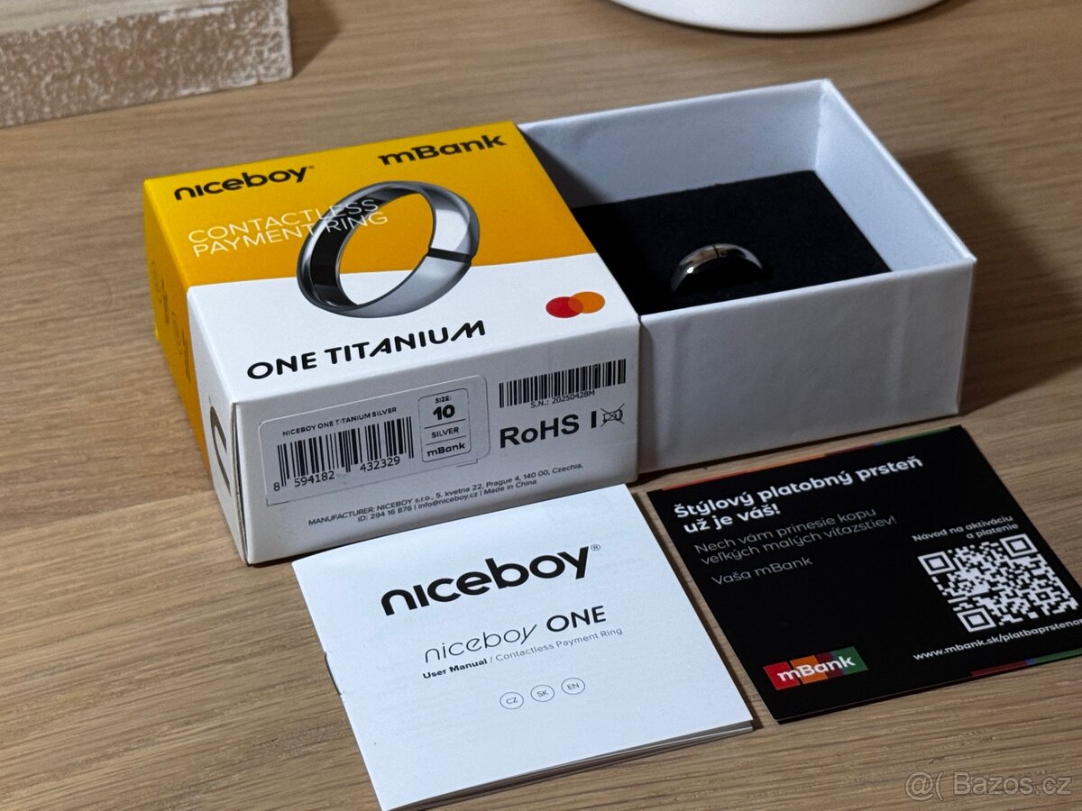 Vyměním NiceBoy One Titanium Silver S10 Prsten - 6