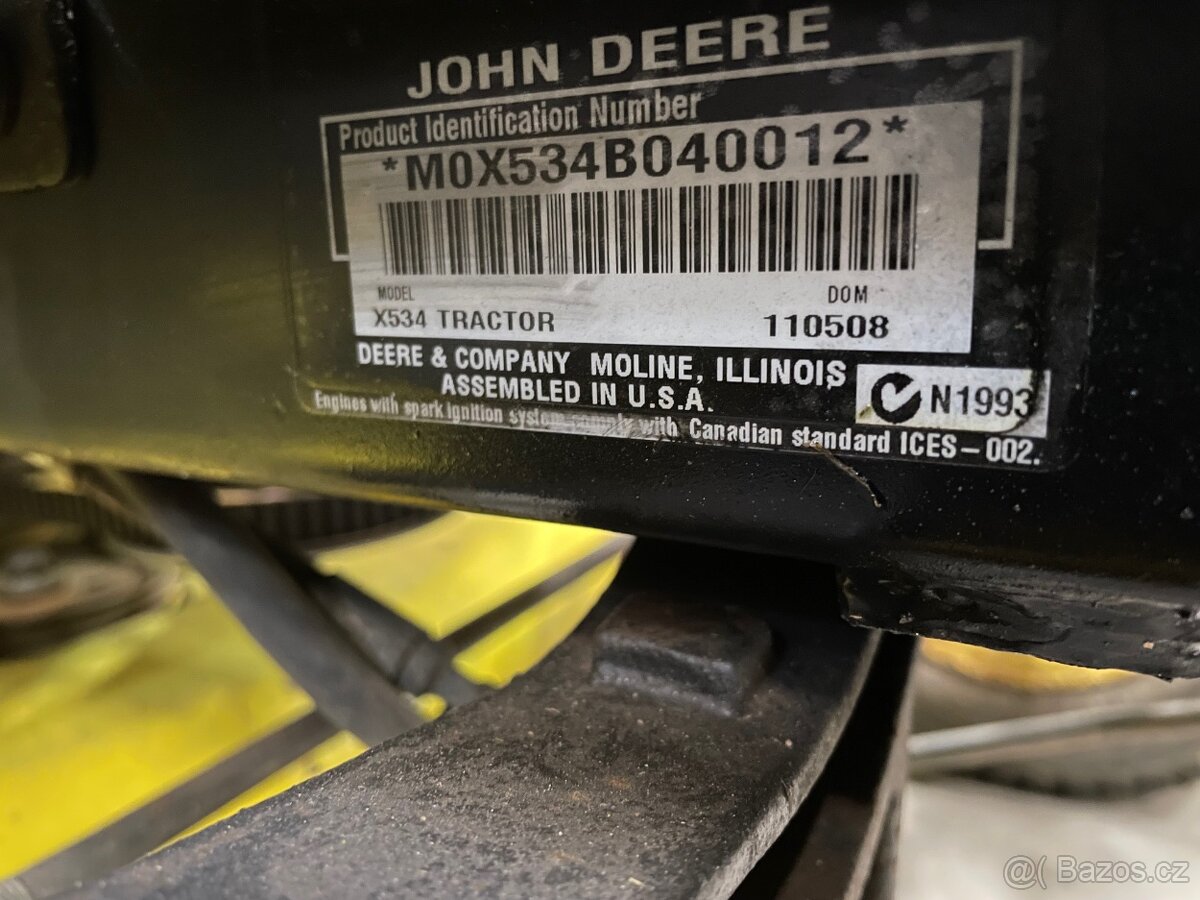 Sekačka John Deere X534 - 6