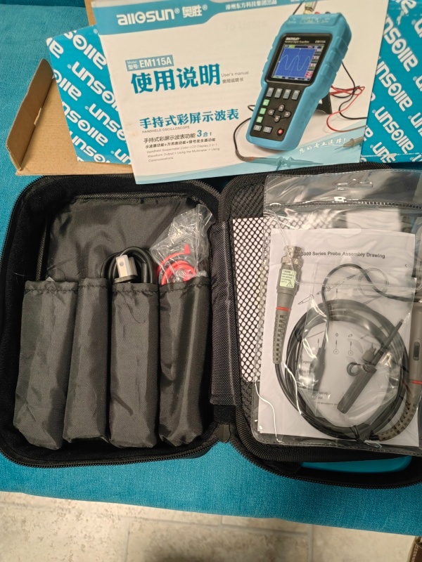 Osciloskop Allosun EM115A jednokanálový 50 MHz - 6