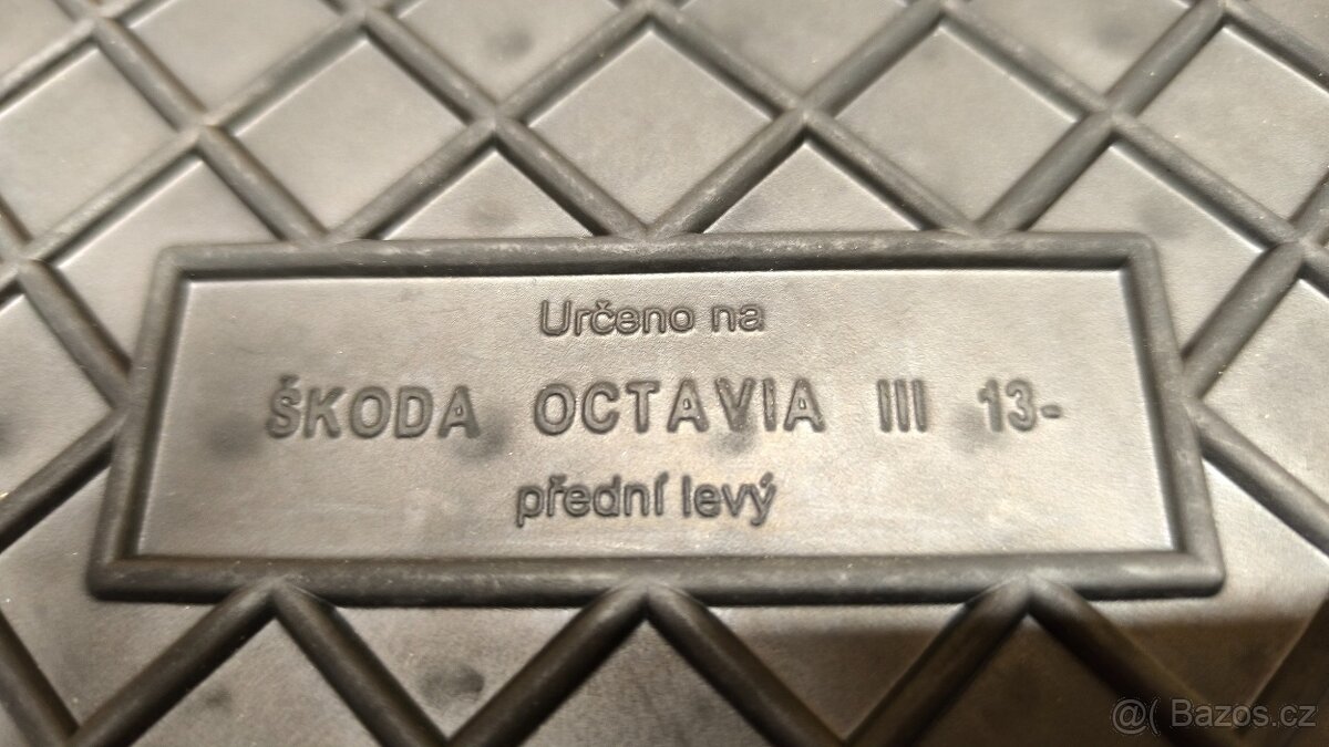 Autokoberečky Škoda Octavia 3, gumové, PETEX - 6