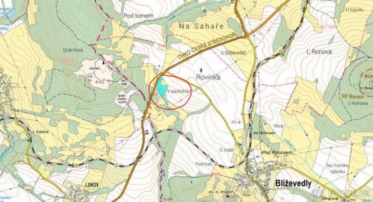 Prodám lesní pozemek v k.ú. Blíževedly - 6