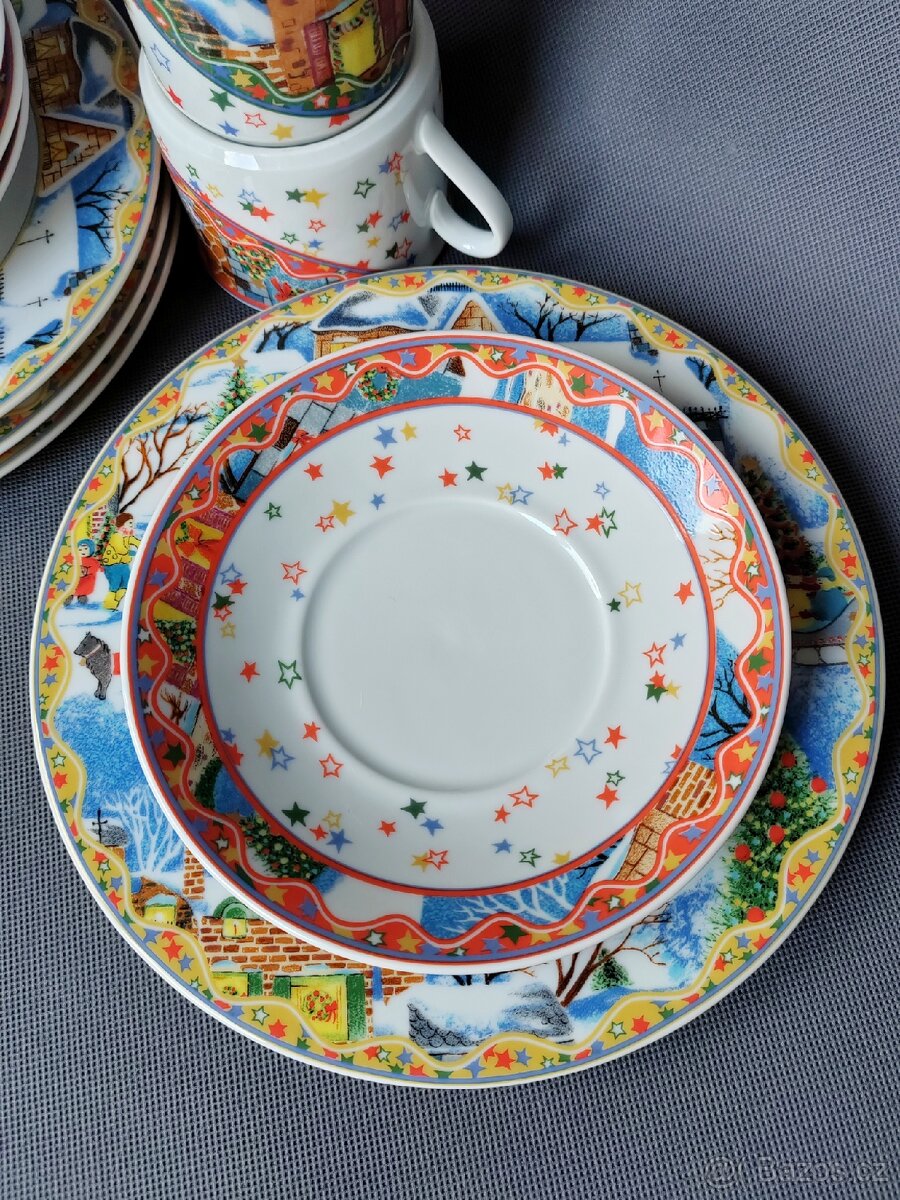 Vánoční porcelánová sada Eschenbach série "Jingle Bells" - 6