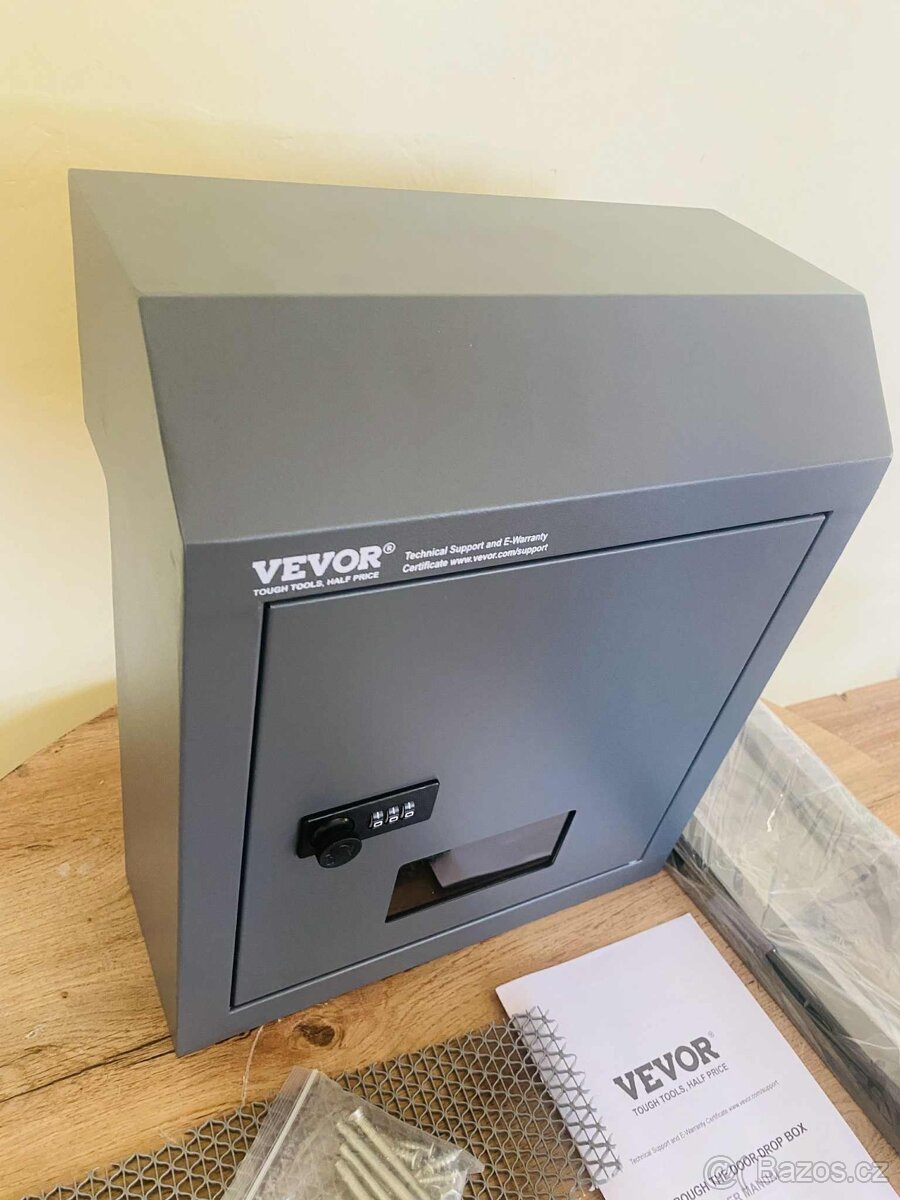 Poštovní schránka s číselným zámkem s instalací skrz dveře - 6