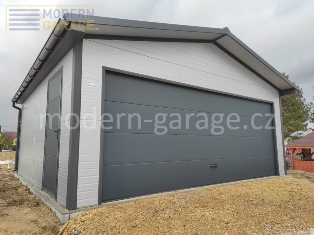 Zateplené montované garáže PIR 4x6/6x6m celá ČR - 6
