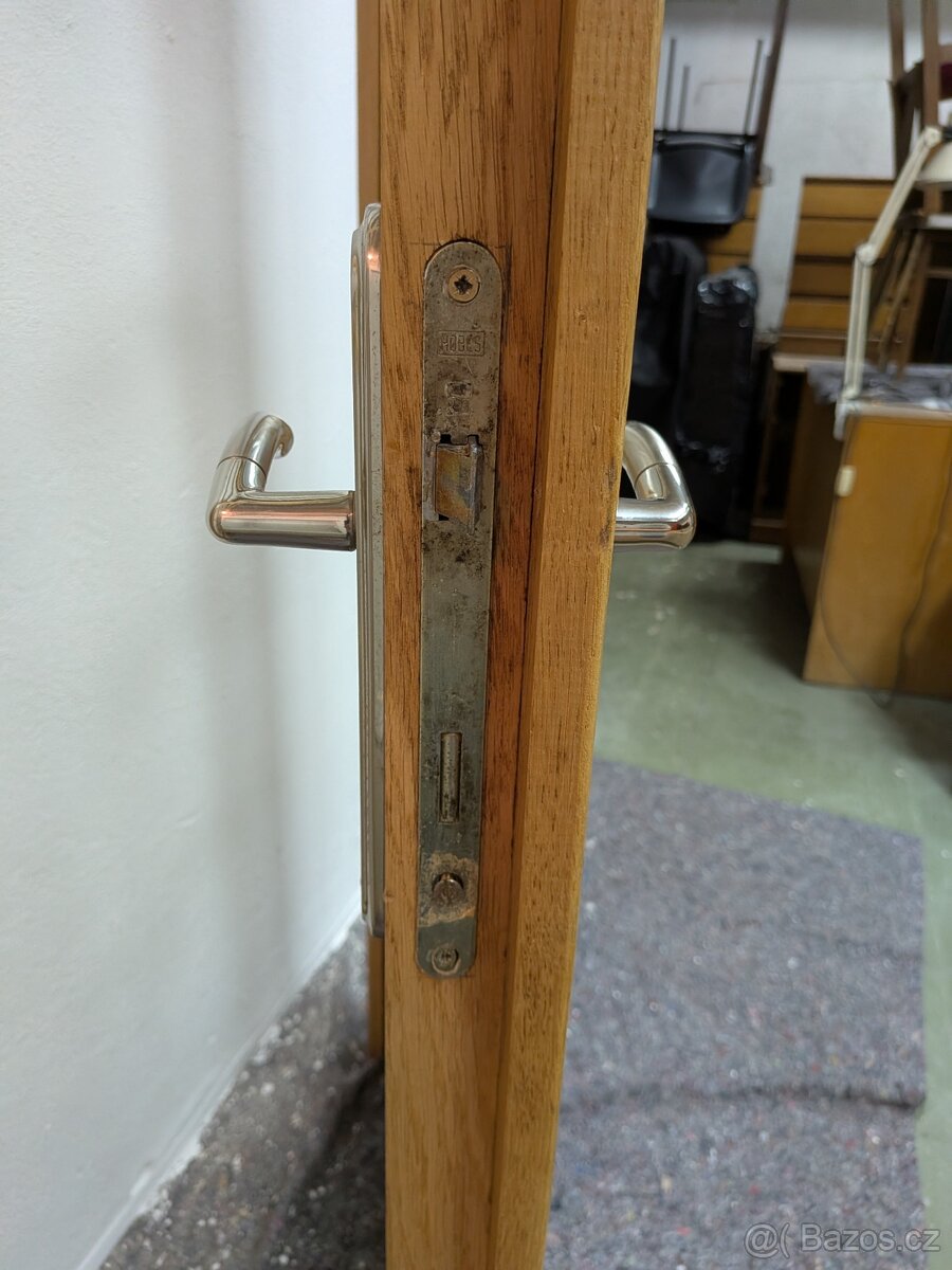 Masivní DUB Dvoukřídlé dveře s nadsvětlíkem V 241,5 cm - 6