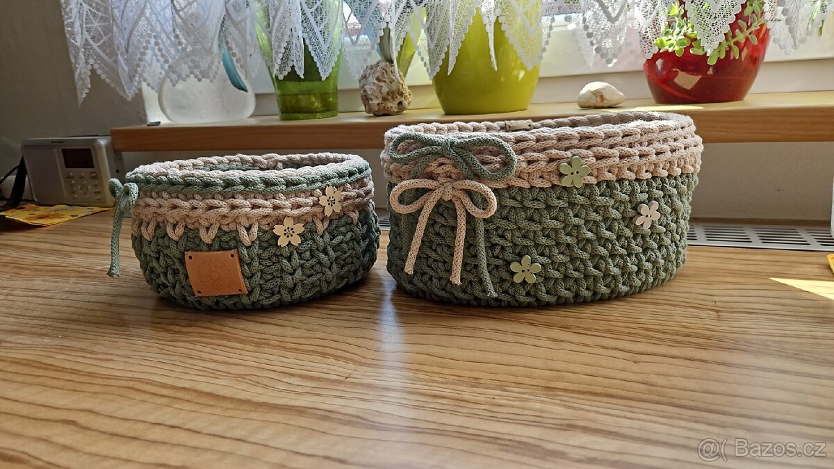 Háčkovaný košík - 6