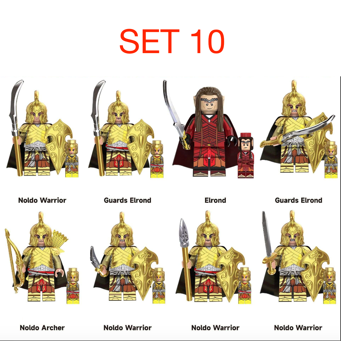 Figúrky pán prsteňov 2 (8ks) typ lego, nové - 6