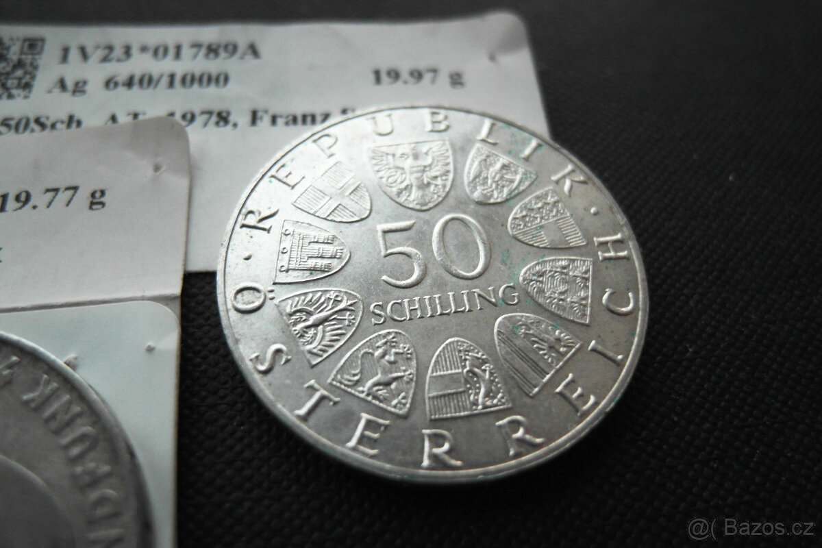 Staré mince 2 kusy stříbro - 6