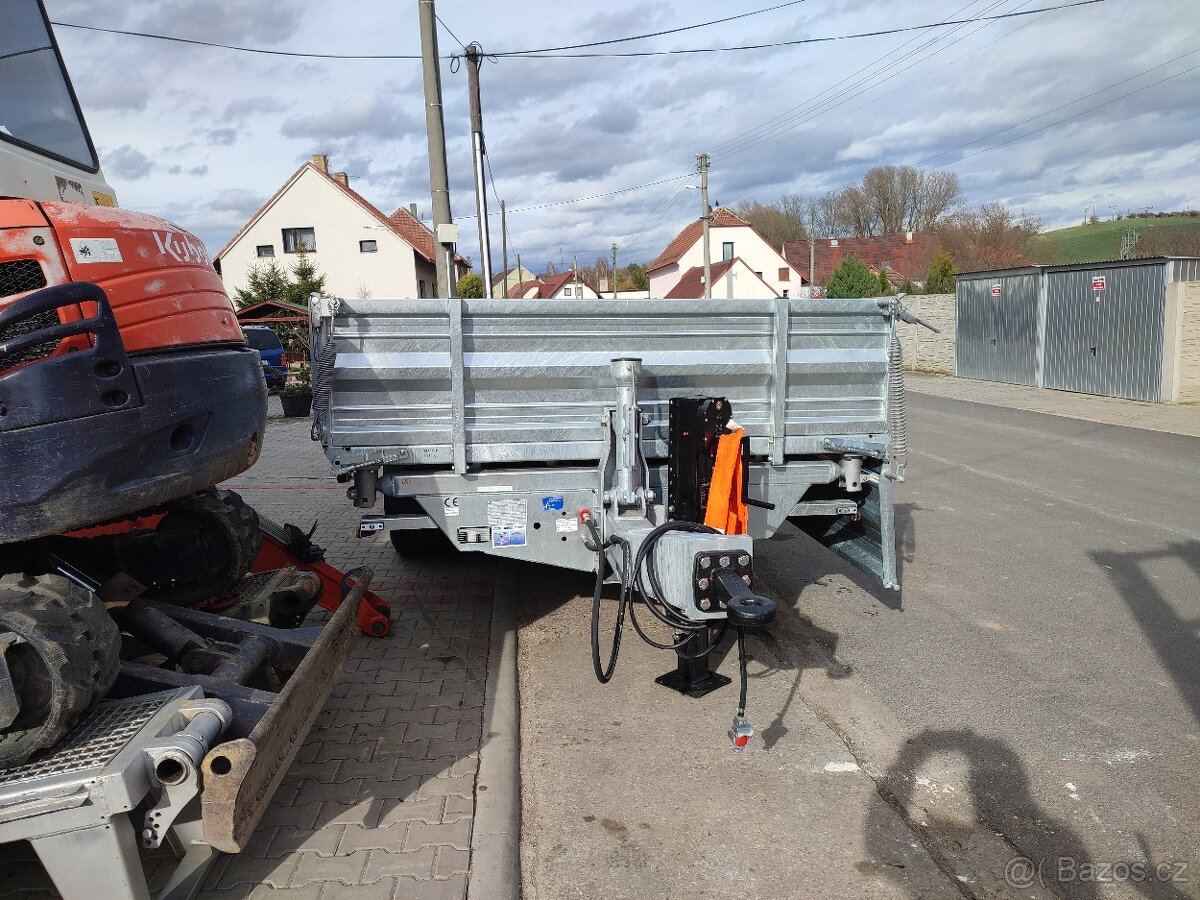 Přívěs kára vlek podvalnik sklápěč hydraulika - 6