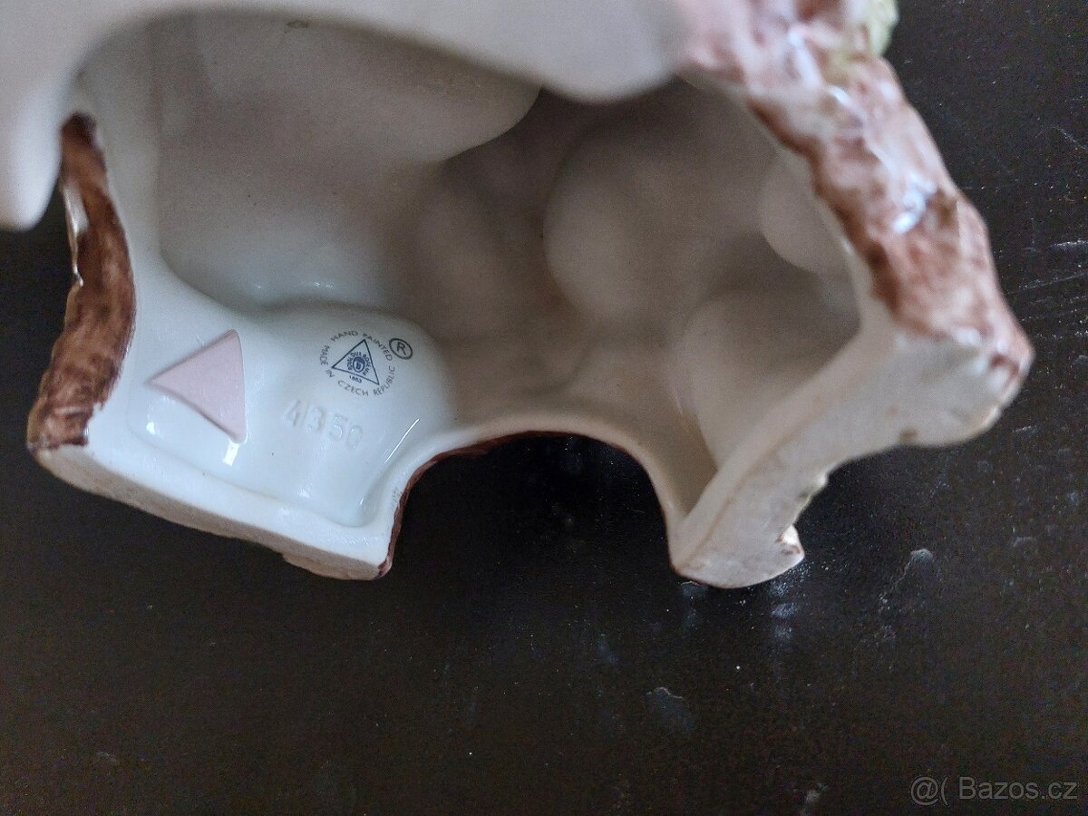 porcelánová sošky cikánky a cikána royal dux bohemia - 6