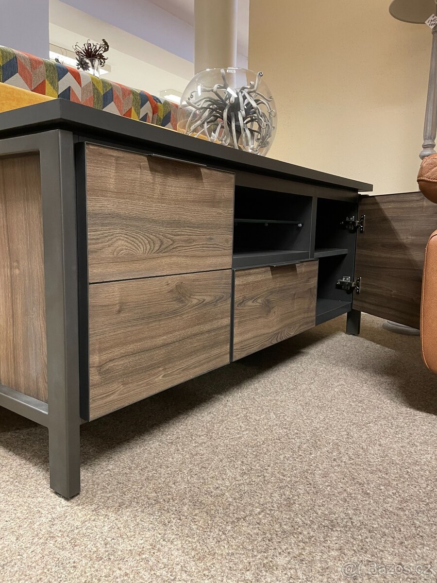 TV stolek Madeira – moderní design s LED podsvícením - 6