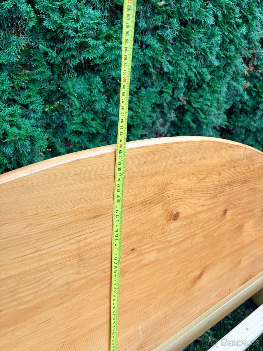 Dřevěná manželská postel 200x180 - 6