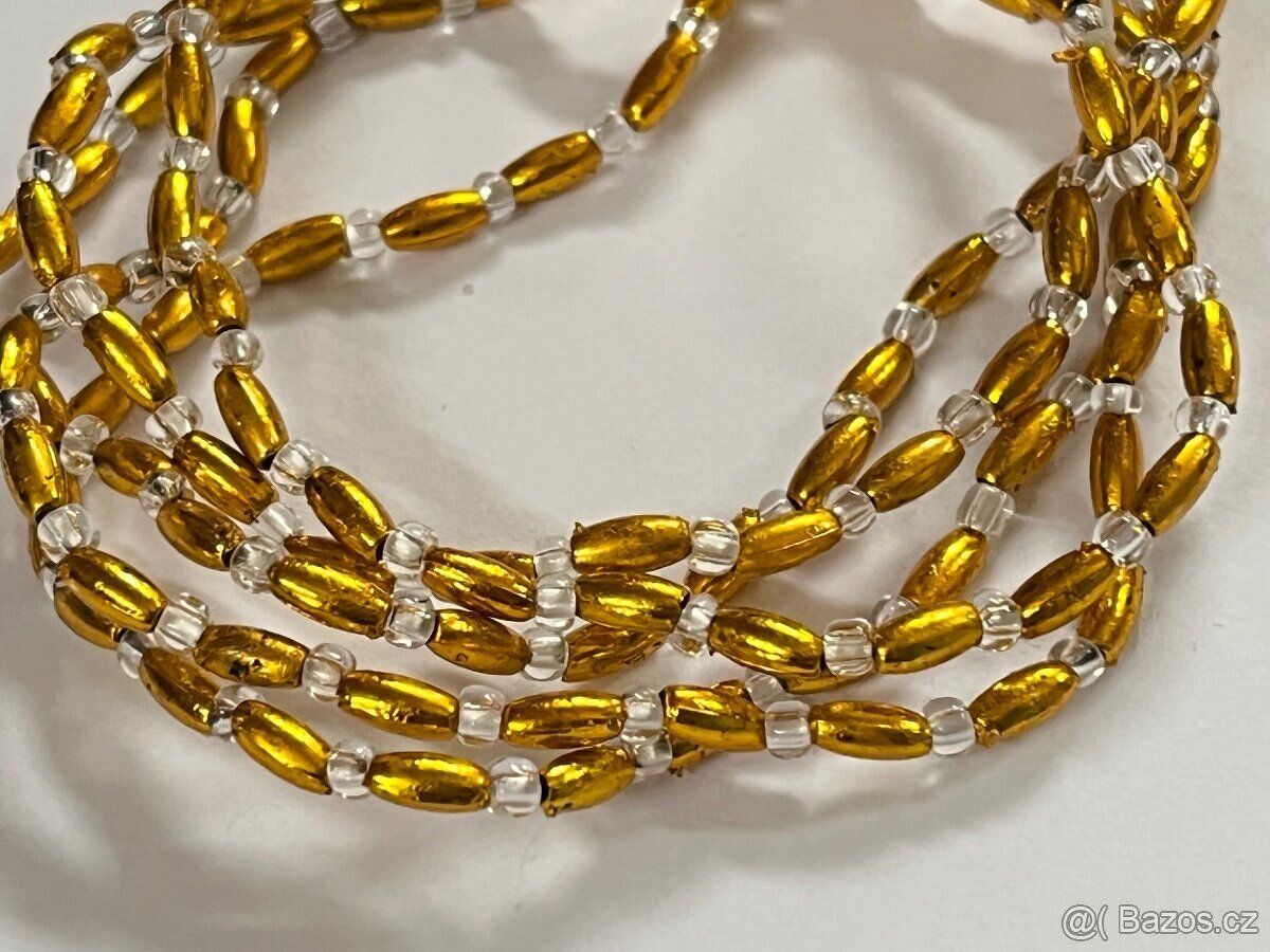 Náramek - perličkové oválky - 6