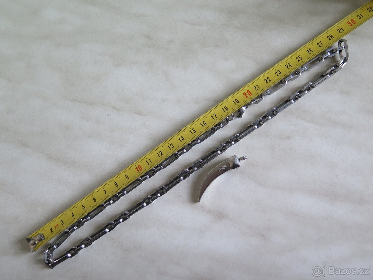 Pánský náhrdelník - přívěsek "STORM" + řetízek - ocel - 6