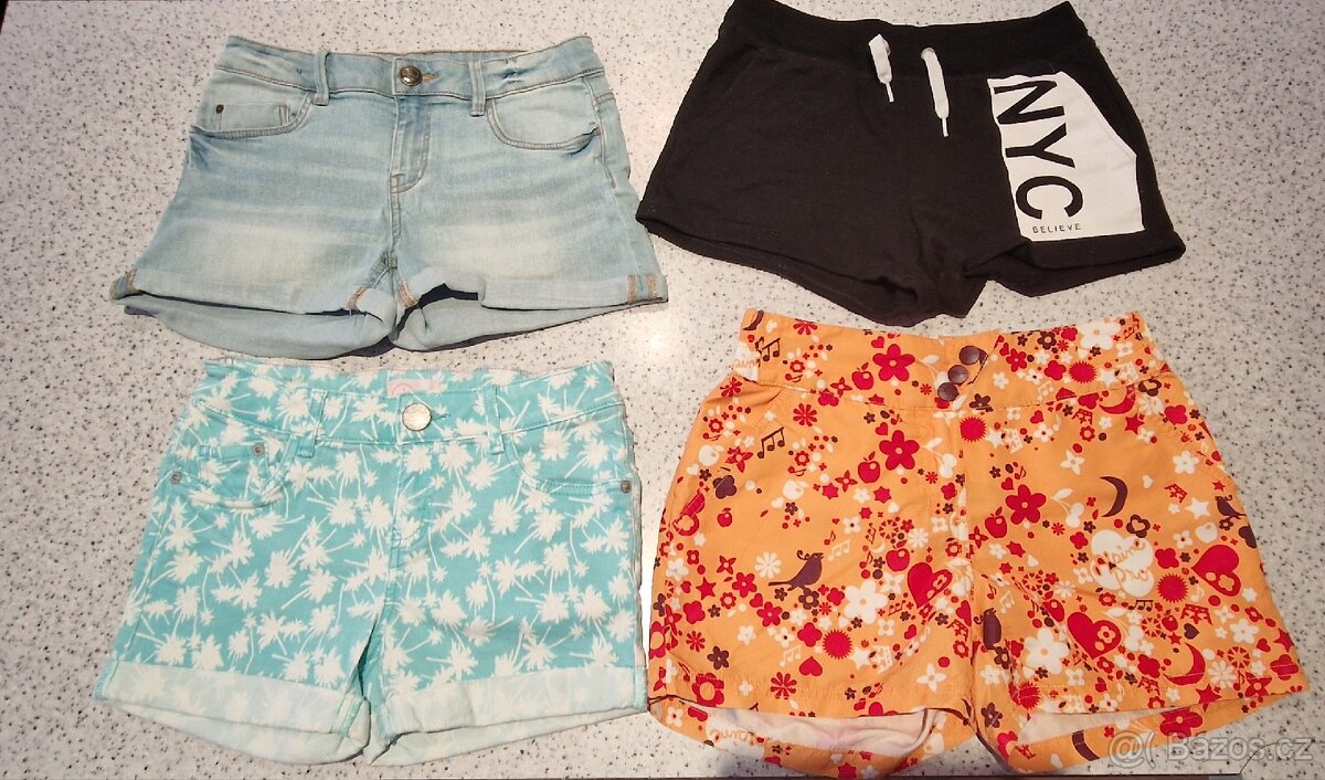 Dívčí značkové kraťasy vel. 140 - 152 - 6
