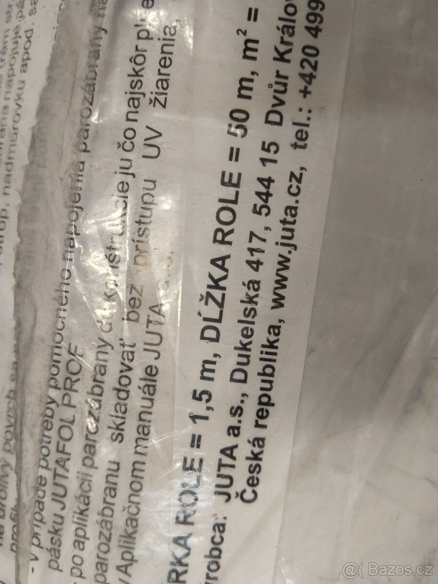 Parotěsná fólie jutafol - 6