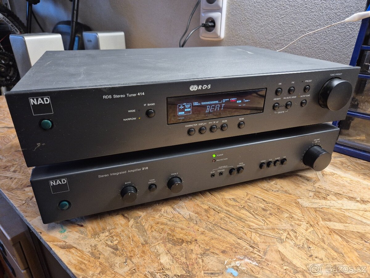 Prodám setavu zesilovače NAD 310 a tuneru NAD 414 - 6