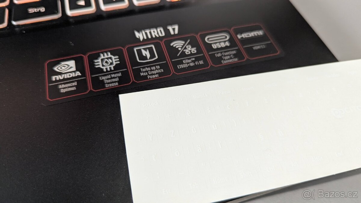 top Nový Acer Nitro 17 AMD R7 16GB 1TB SSD RTX 4070 Win11 - 6