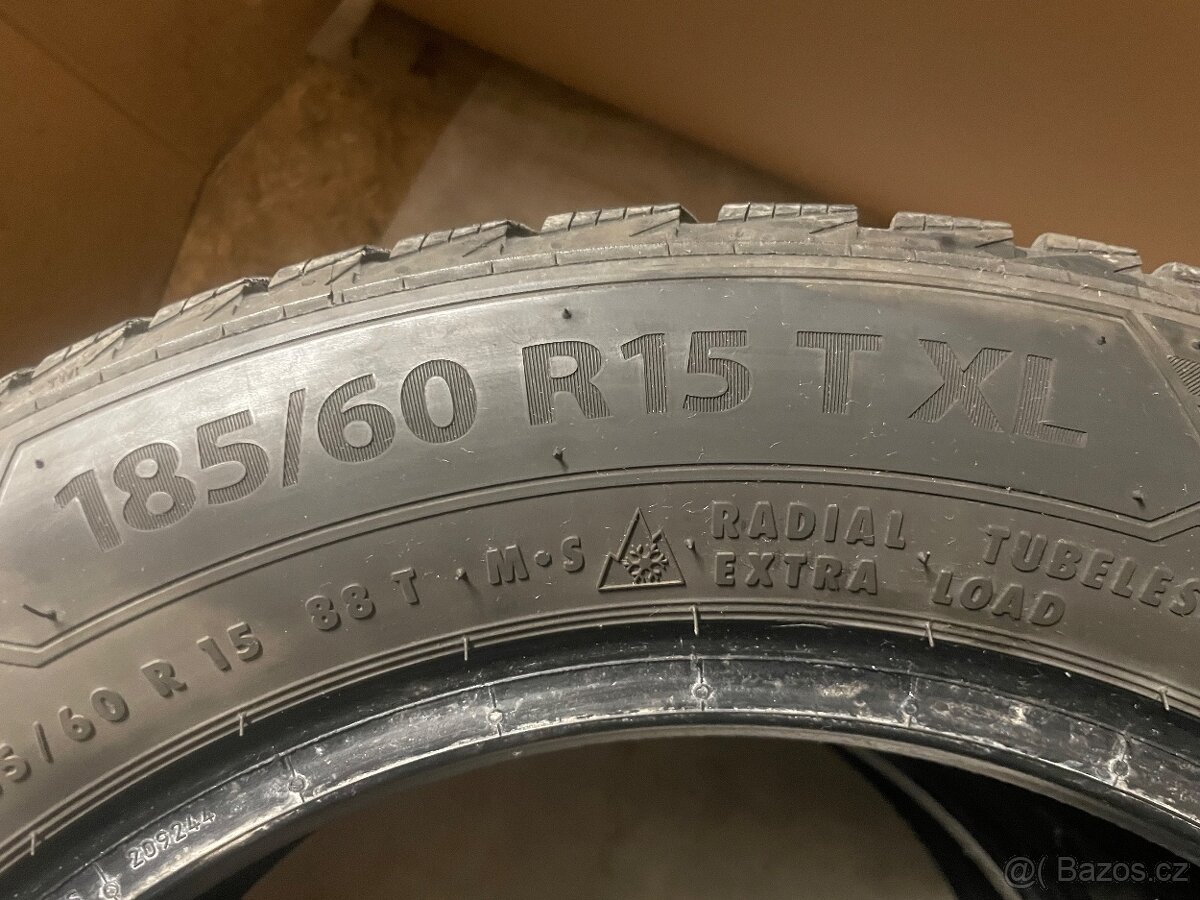 2ks. Zimní pneu 185/60/15.zn. Barum Polaris 5. - 6