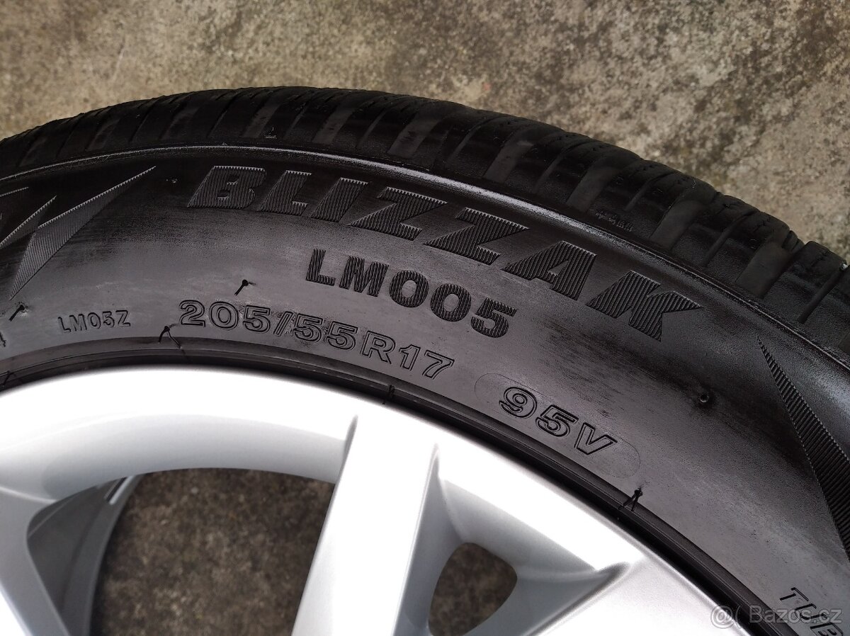 Prodám zánovní zimní alu sadu 17" Škoda Octavia IV - 6