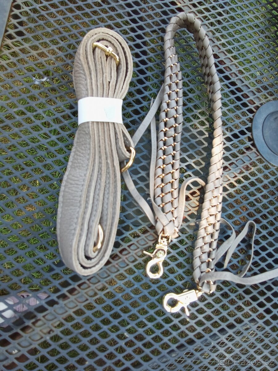 ŠEDÁ KOŽENÁ KABELKA - 6