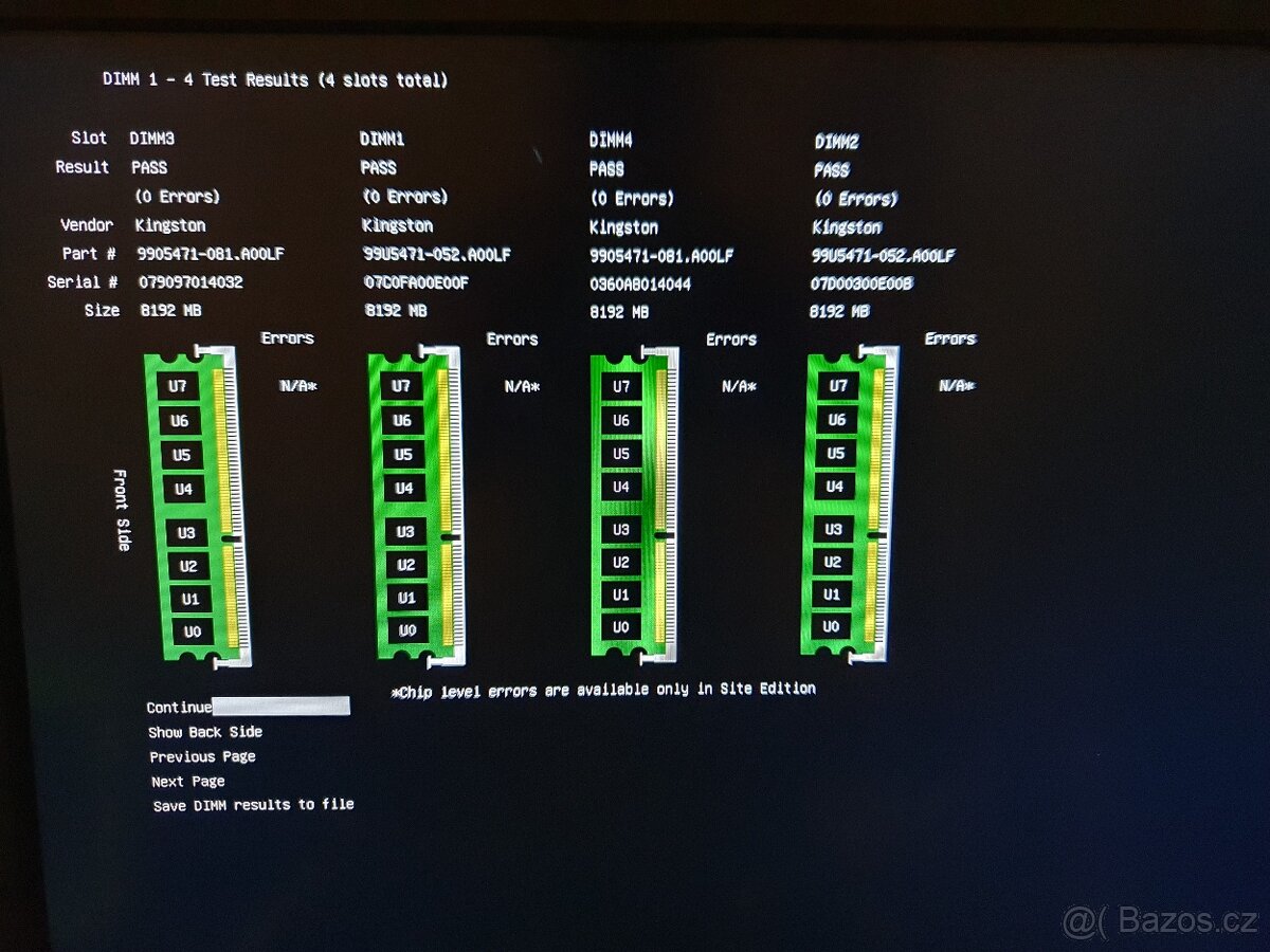 4x 8gb ddr3 do PC (všechny prošly MemTest86) (3) - 6