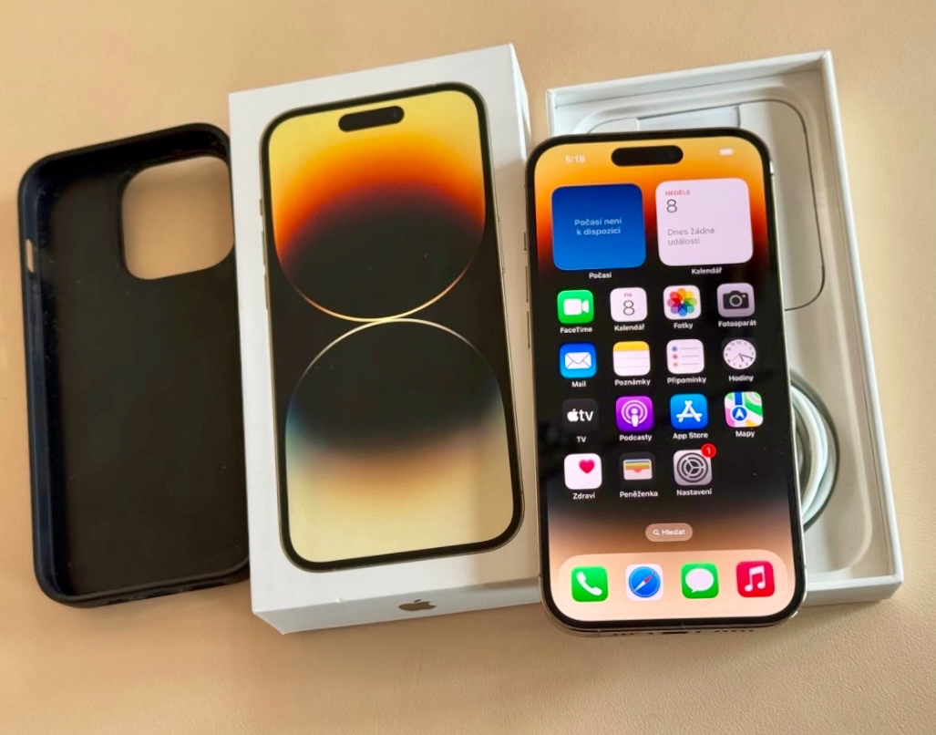 iPhone 14 Pro Gold BATERIE 100% TOP - 6