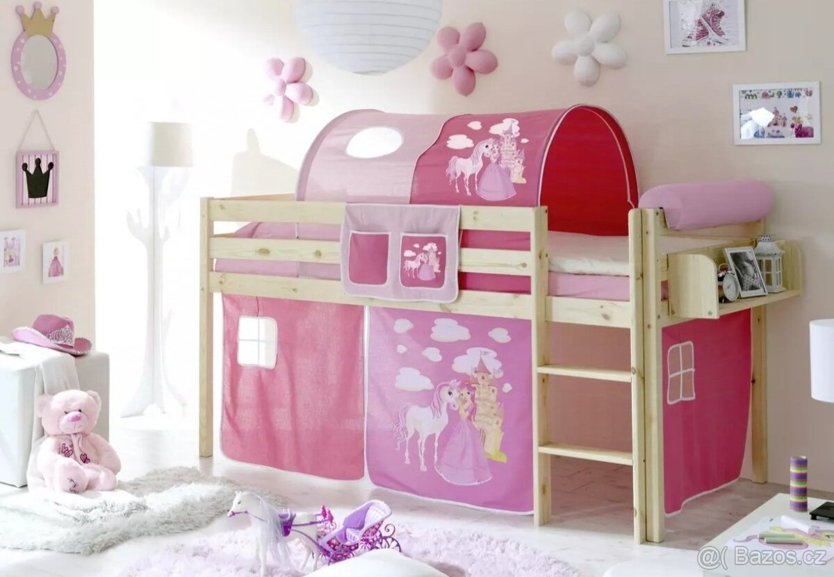 Dětská zvýšená postel Keni 90x200 - 6