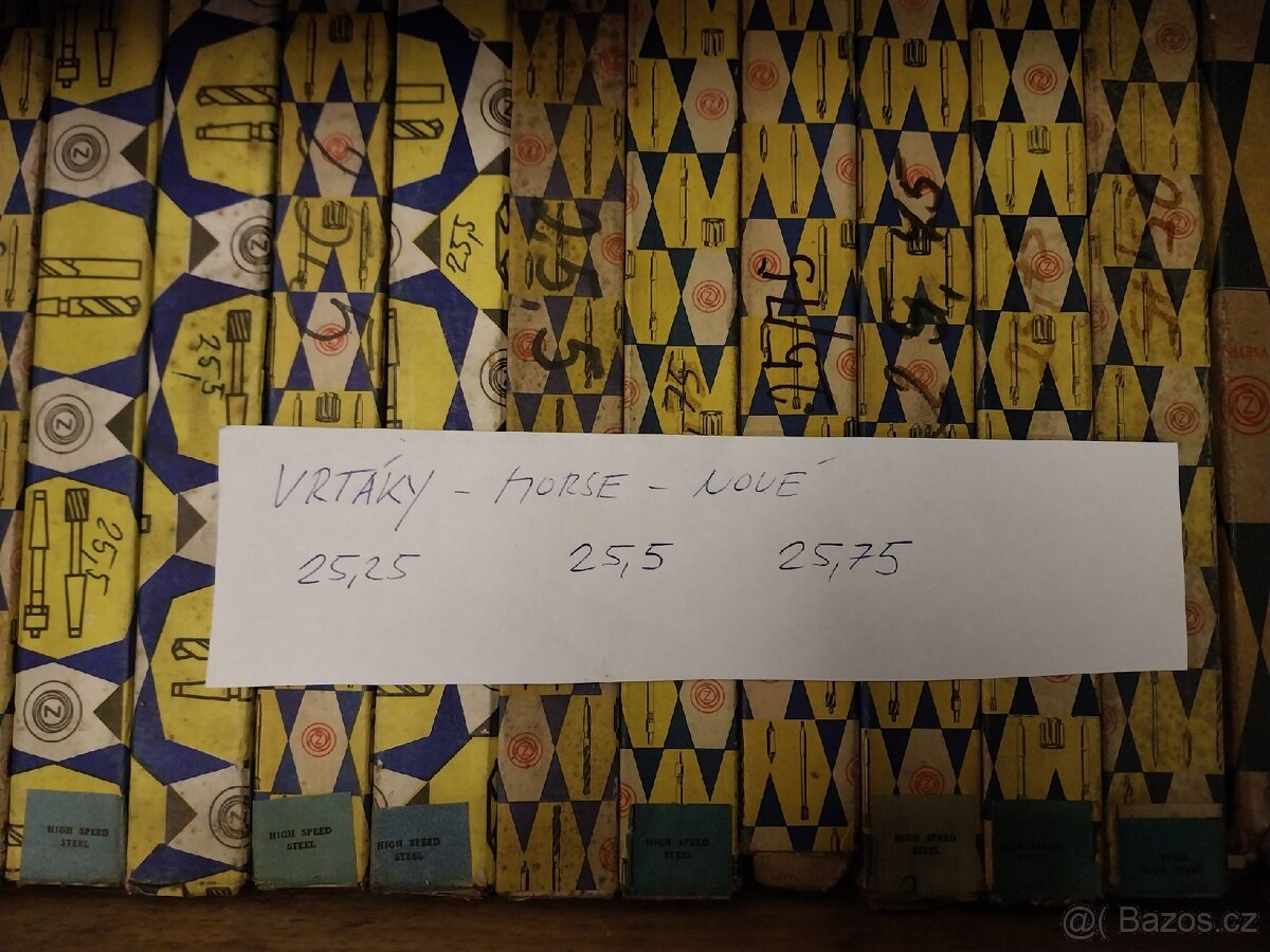 Vrtáky s kuželovou stopkou, HSS, nepoužité - 6