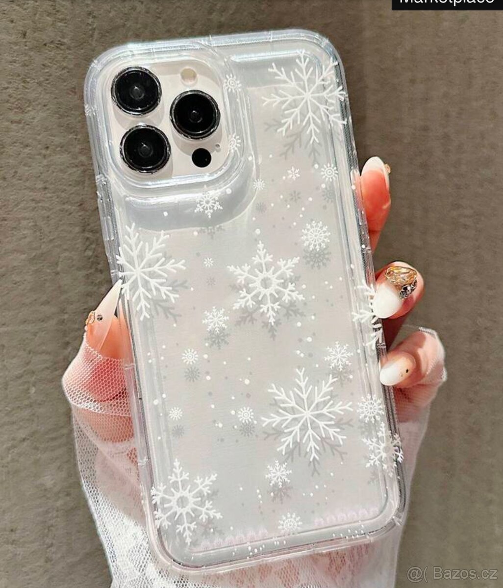 Průhledná vánoční pouzdra pro Apple iPhone 16 Pro - 6