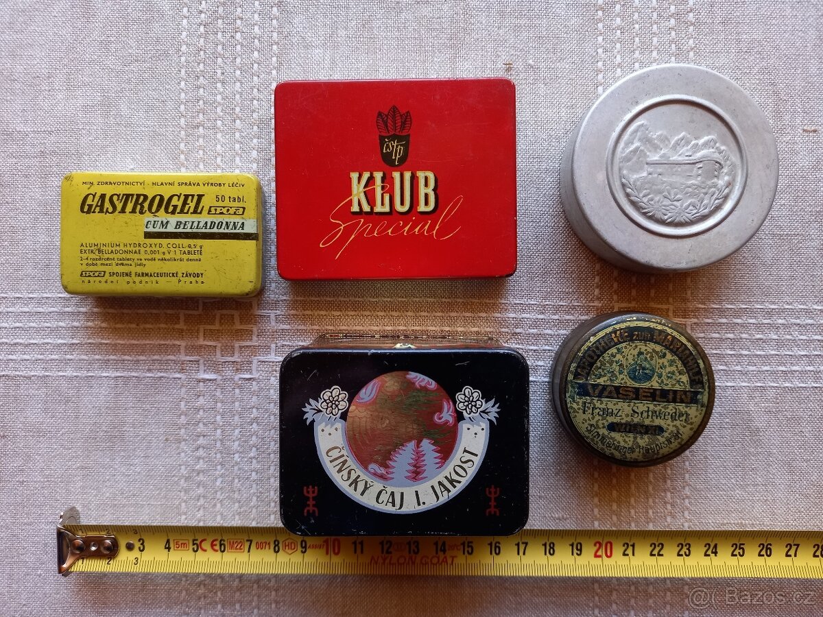 Staré plechové krabičky - 6