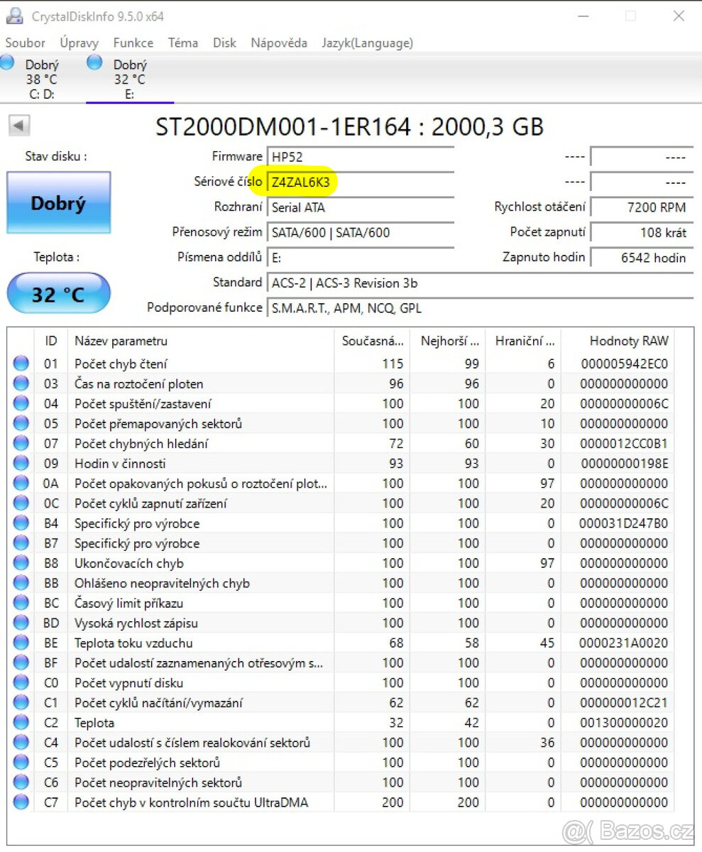 2 ks - Seagate 3.5" HDD - 2TB - ST2000DM001 - 6