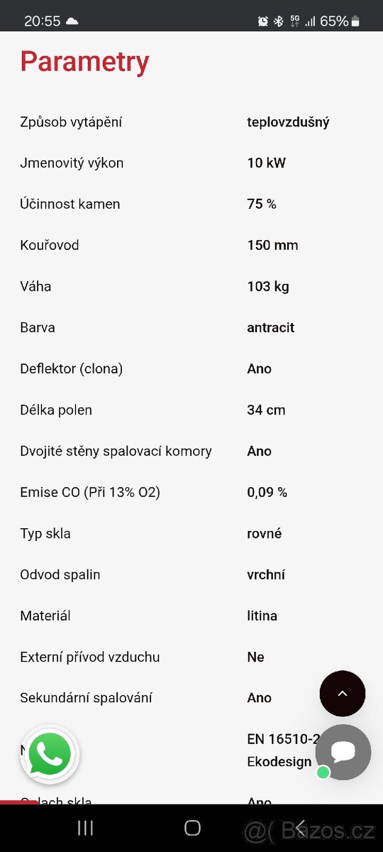 Krbová kamna Invicta Cassine - 6