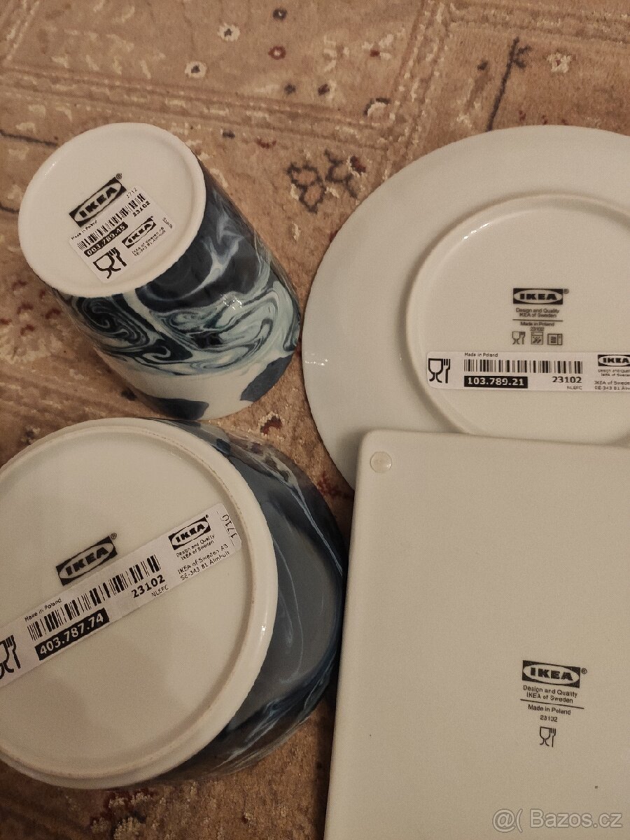Modrobílý porcelán IKEA - nové - 6