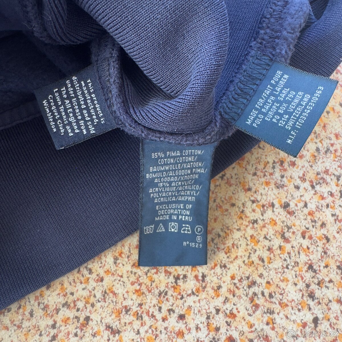 Ralph Lauren Polo modrá mikina Wimbledon 2012 | vel. S - 6