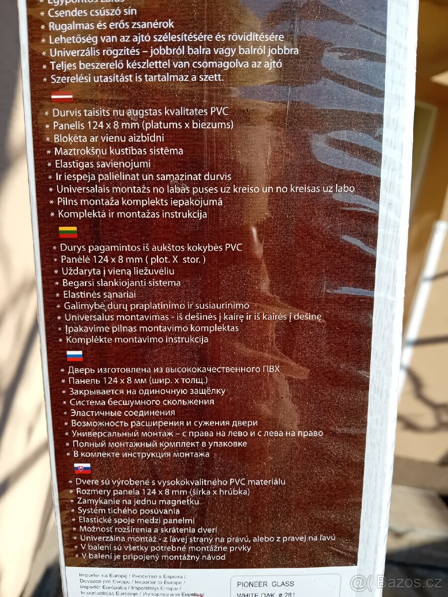 Bíle shrnovací dveře - 6