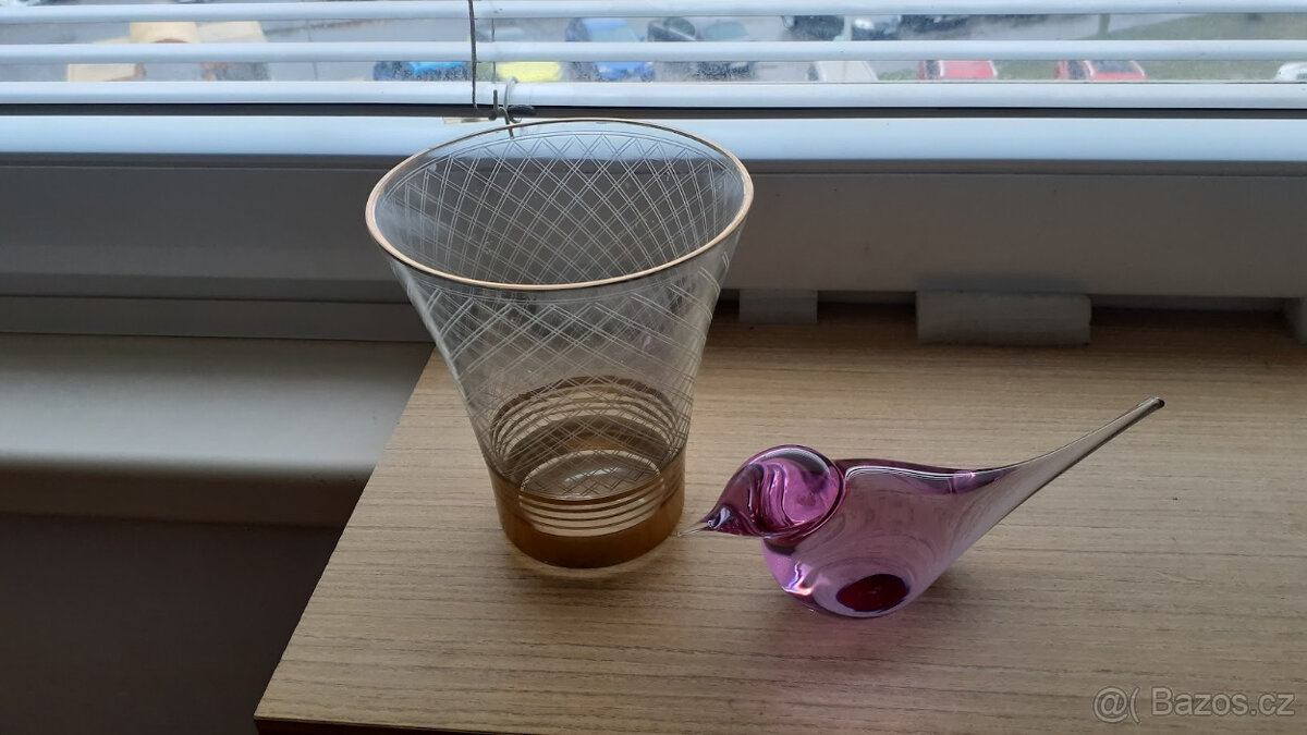 Modrá růže, hrnečky, vázičky, skleničky - 6