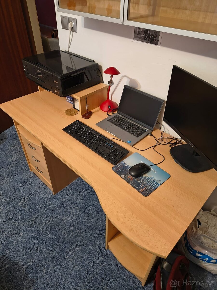 Psací stůl - světlý - 6
