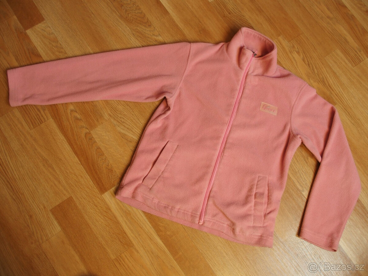 Dámská šusťáková bunda s fleece mikinou, vínovo-hnědá vel. S - 6