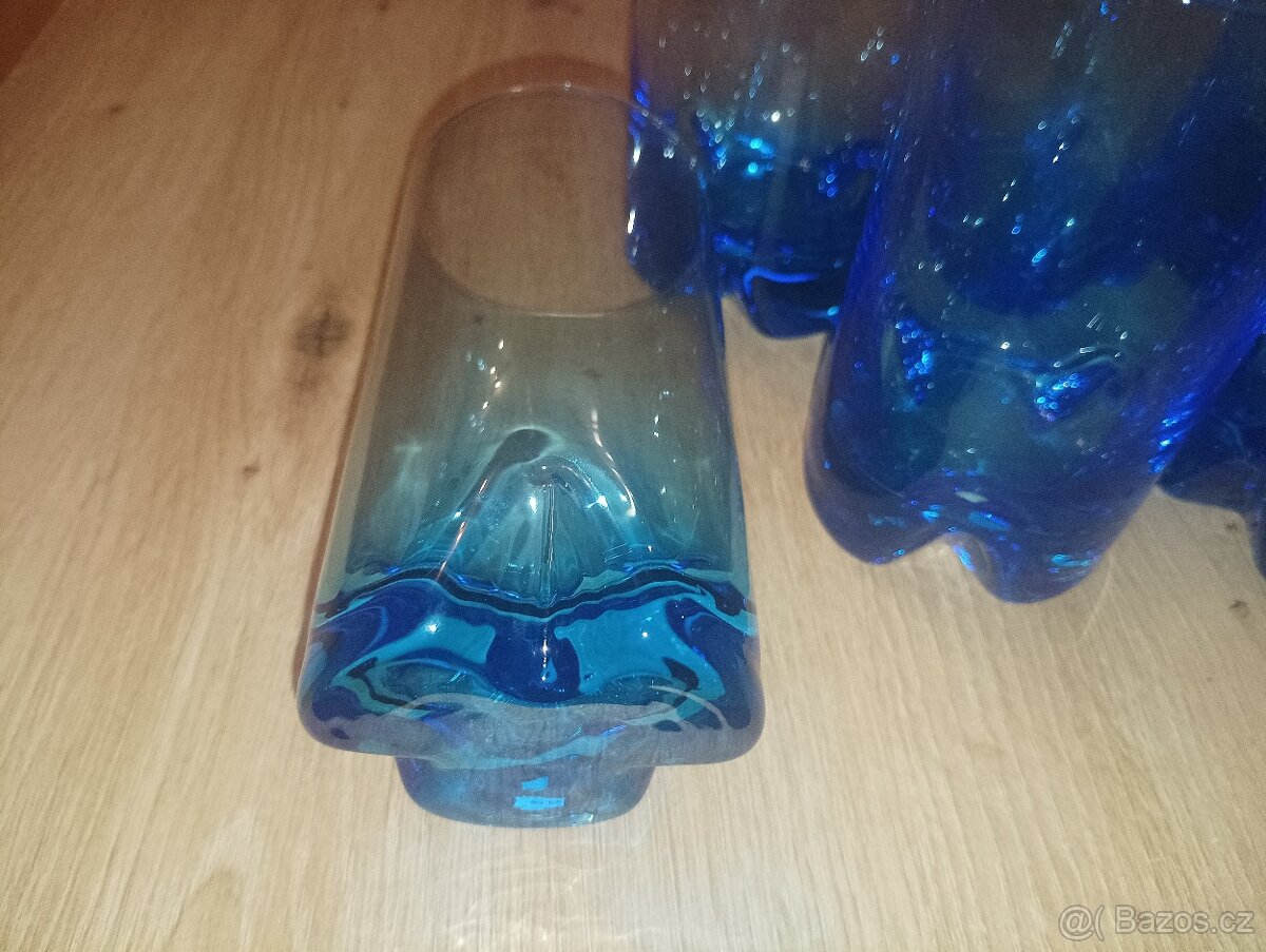 Modré skleničky a vázička - 6