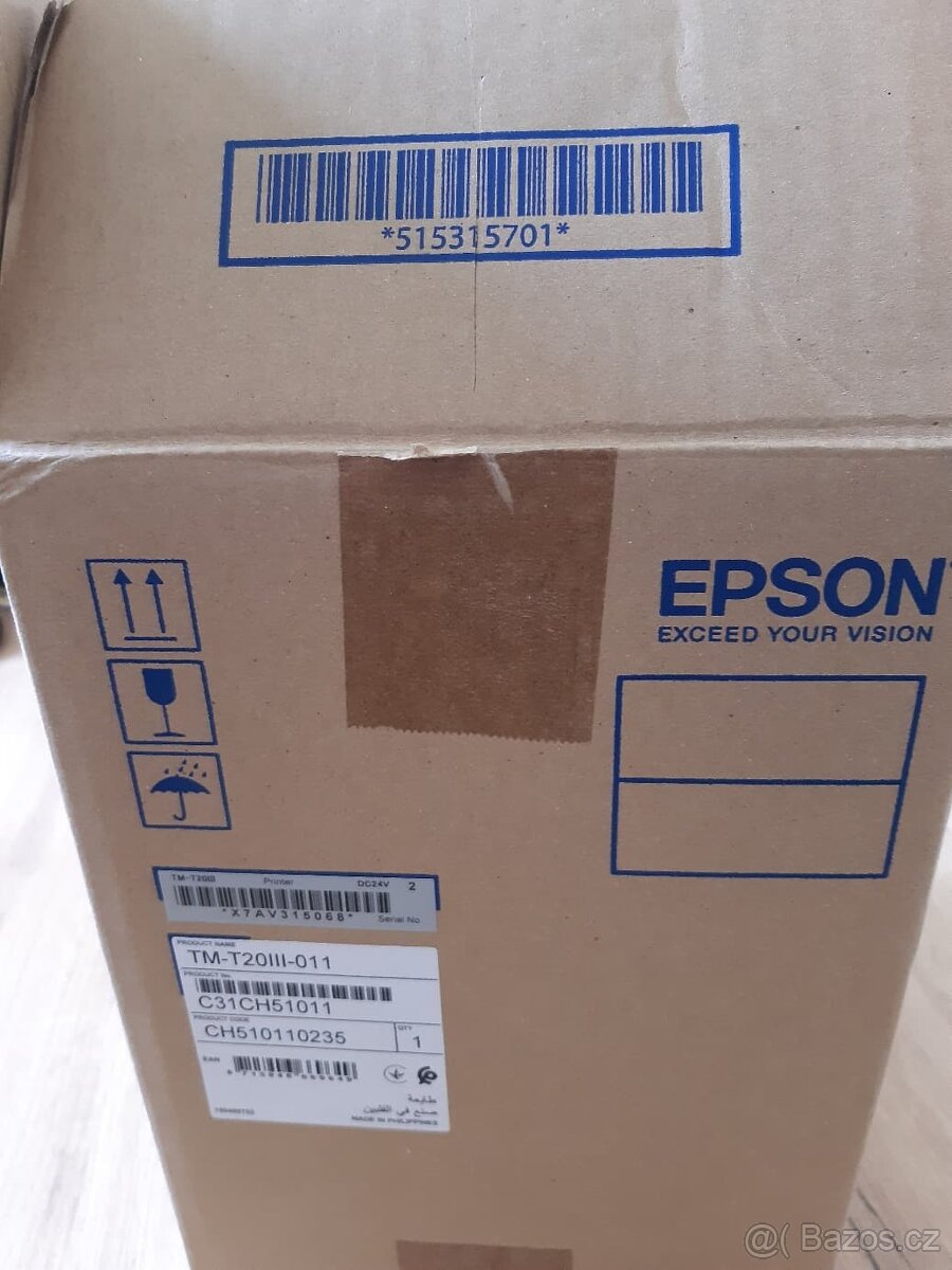 Tiskárna EPSON TM-T20III, řezačka, USB + serial - 6