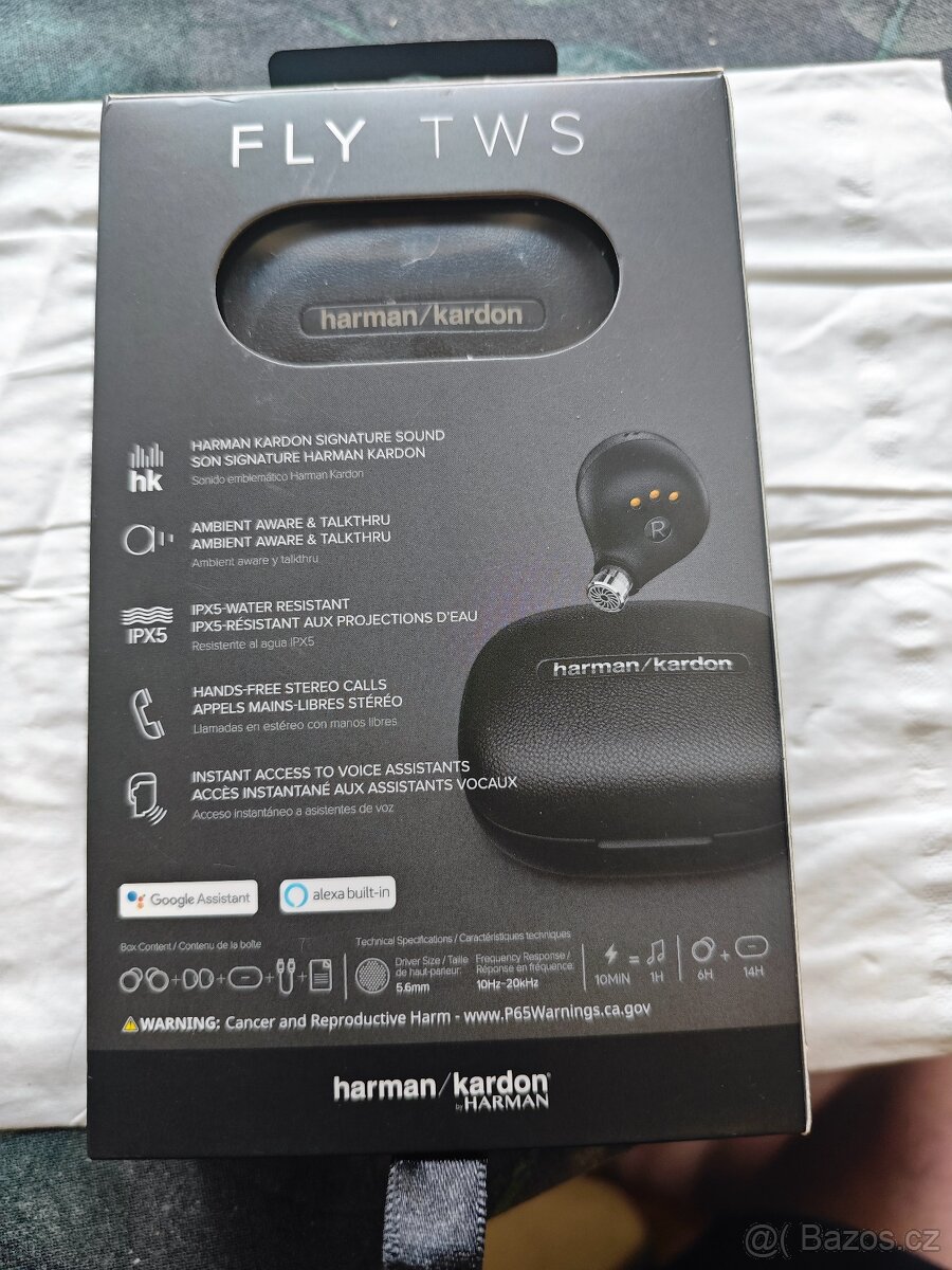 Prodám sluchátka Harman Kardon FLY TWS - 6